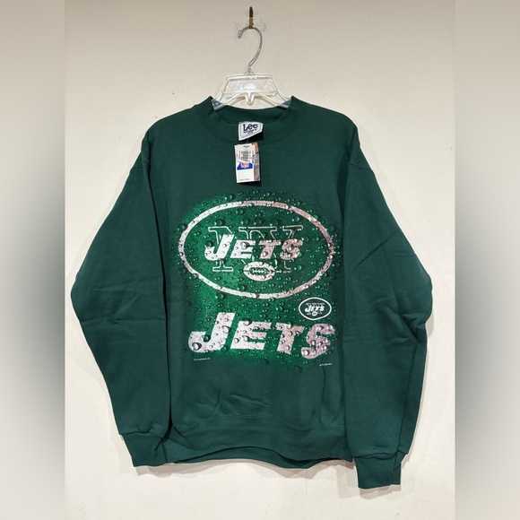 Vintage 90s Lee Sport New York Jets Graphic Sweatshirt Size Medium NWT - Picture 1 of 5